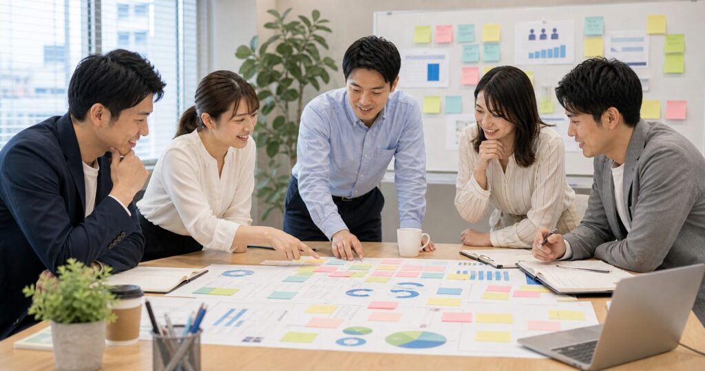 認定取得だけを目的にせず職場改善を話し合う様子