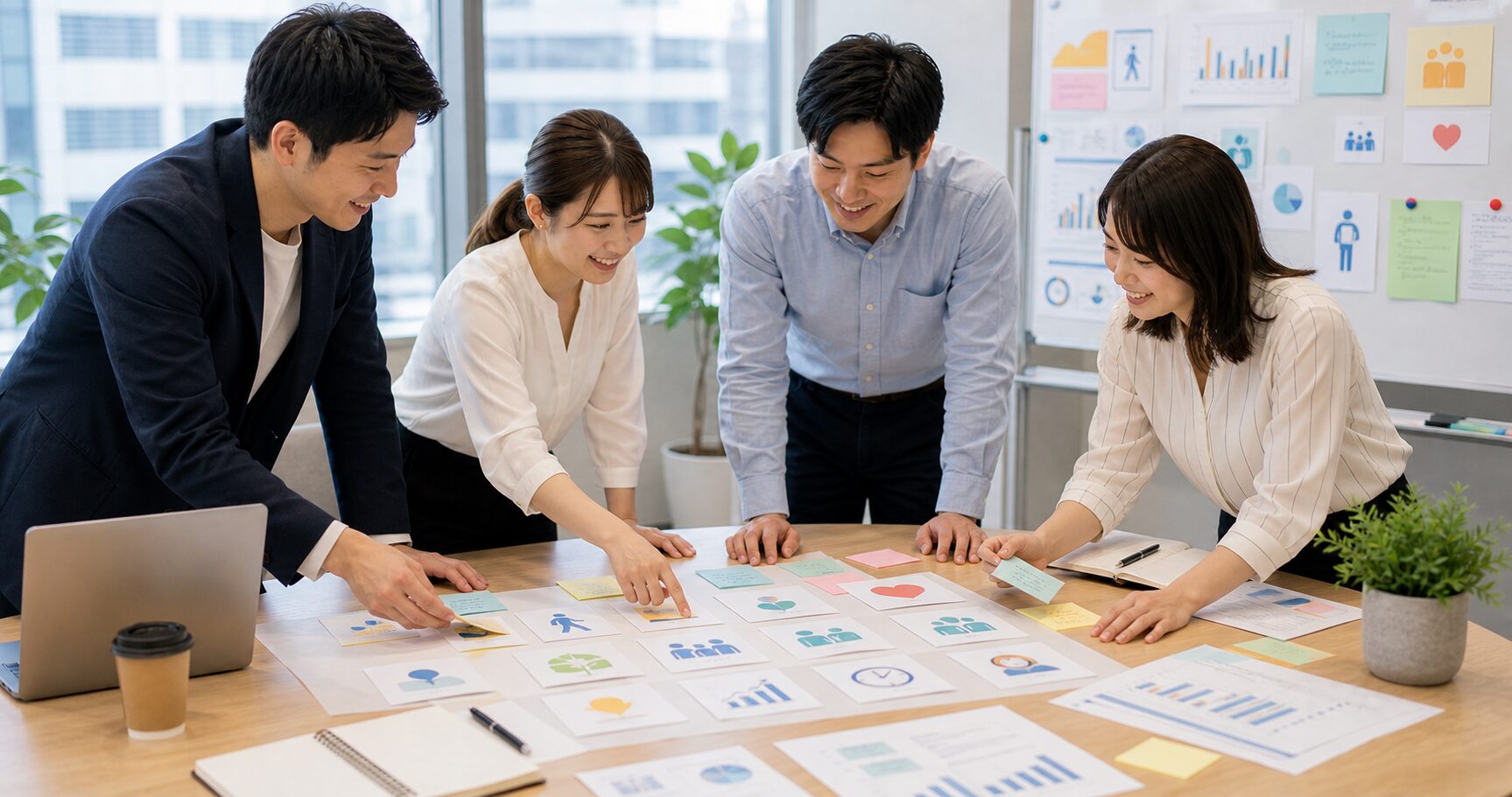 健康経営の見える化と継続改善を進める職場のチーム